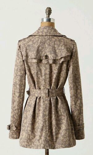 Anthropologie Daughters of the Liberation taupe Druck Gürtel Jacke Mantel 12 $ 289 - Bild 2 von 2