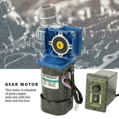 Worm Gear Speed Reduction Motor 25K AC220V 120W Self-Locking Worm Speed Adjustable CW/CCW Gear Motor with Governor Worm Gear Speed Reduction Motor 25K AC220V 120W Self-Locking Worm Speed Adjustable CW/CCW Gear Motor with Governor