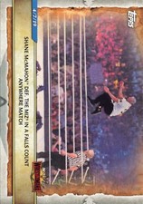 2020 Topps WWE Road to Wrestlemania #98 Shane McMahon def The Miz in Falls Count