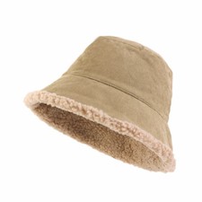 Unisex Outdoor Sports Men Bucket Caps Winter Women Corduroy Warm Fisherman Hats