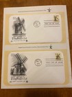 Postal Commemorative Society 1ST Day Covers 1980-1981. Windmills Aviation — photo 3