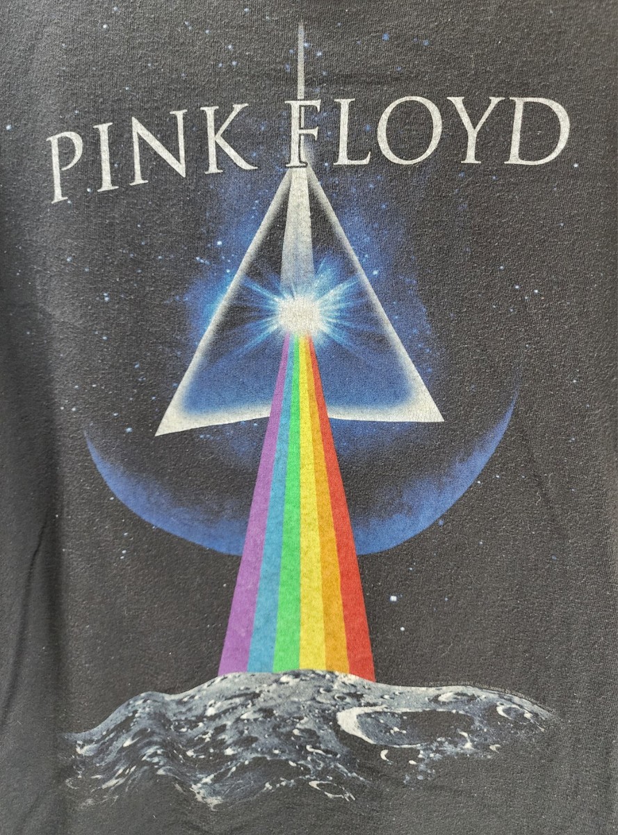 Delta Pro Weight Pink Floyd Black Pre-Shrunk Cotton Short Sleeve T