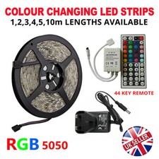 1~5M 5050 RGB 12V WATERPROOF COLOUR CHANGING LED STRIP LIGHTS  + REMOTE CONTROL