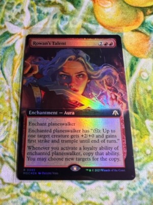 Rowan's Talent (Extended Art Foil) MTG: MOC *Pack Fresh*