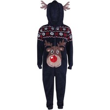 Kids Girls Boys A2Z Onesie One Piece Soft Fluffy Reindeer Xmas Costume 5-6 Years