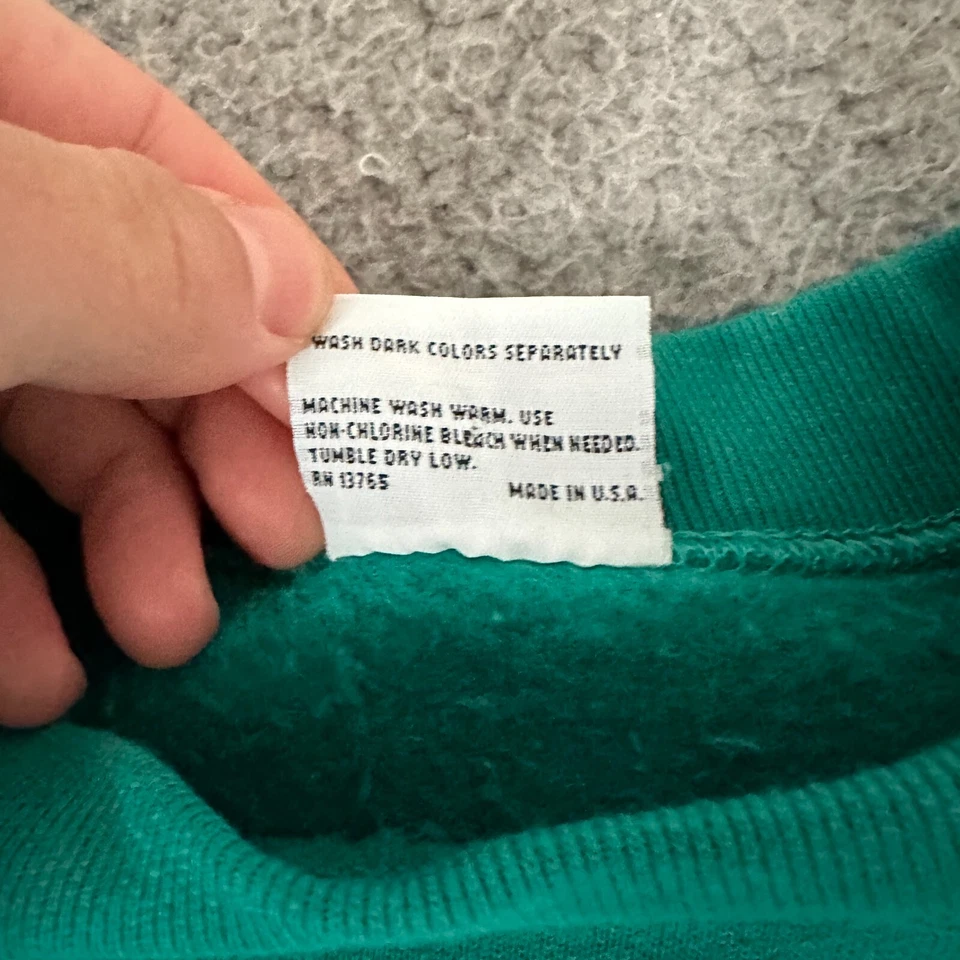 Vintage Pro Spirit Sweatshirt Womens Large Green Made in USA Sweater Ladies - Image 4 of 4