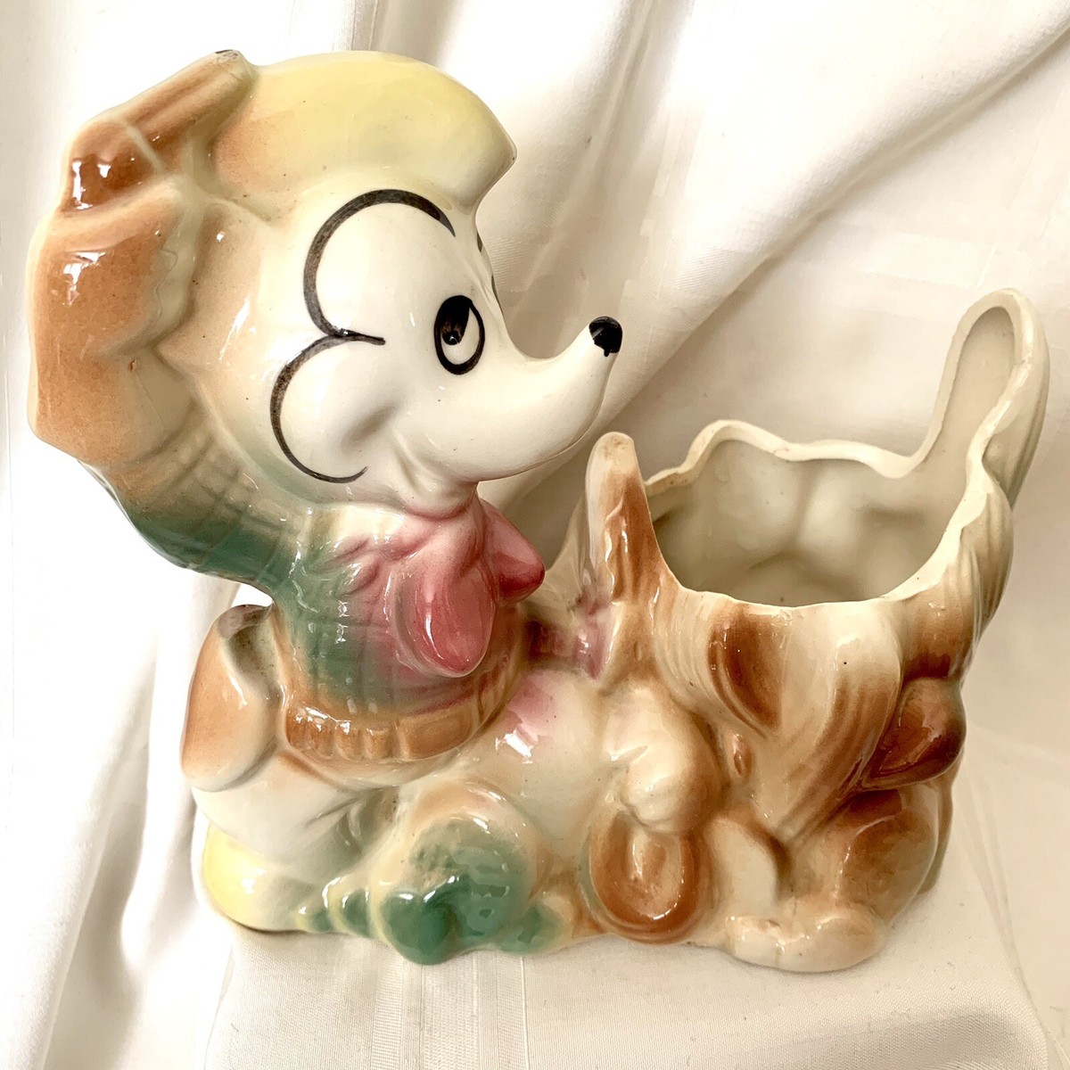 Vintage Walt Disney Productions Ceramic Cowboy Mickey Mouse