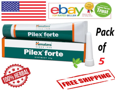 5X PILEX FORTE Ointment Himalaya 30g Each With Long Expiry & Free Shipping