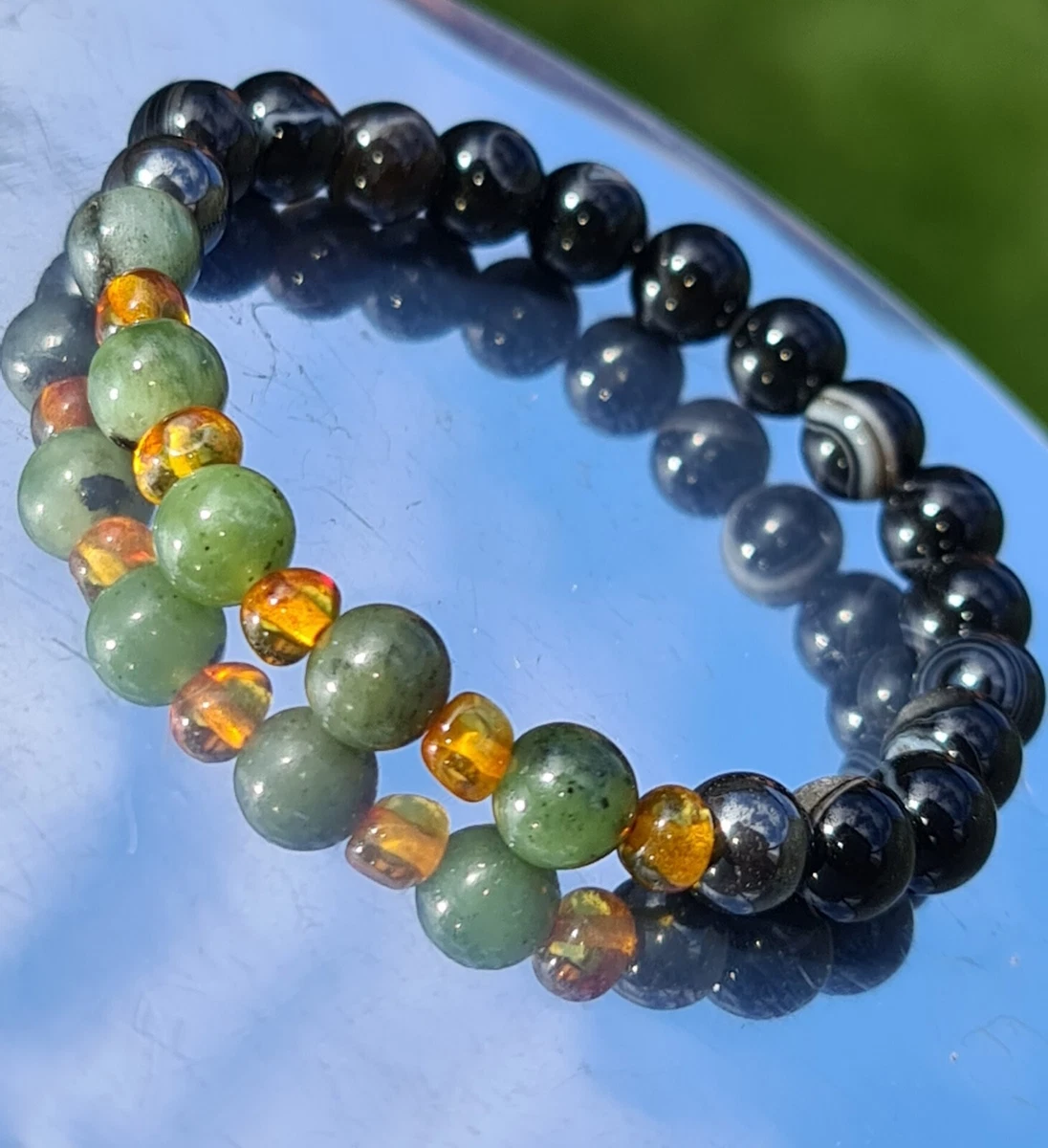 Jade and onyx bracelet deals