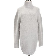 SER.O.YA NWT Charlie Boucle Sweater Dress Size XS in Silver Wool Blend