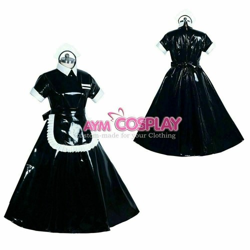 Femdom heavy PVC sissy maid dress cross dressers Tailor-made - Picture 4 of 5