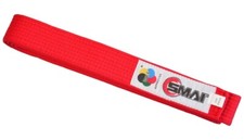 SMAI Wettkampfgürtel WKF Karategürtel Blau, Rot Karate Wettkampf Gurt bis 320 cm