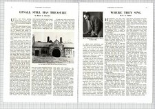 (6055) Upsall Thirsk Yorkshire Old Smithy James Wright Smith   - 1952 Article