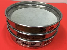 MIXED LOT OF (3) - No. 500 - 100 & 45 - Standard Testing Sieve