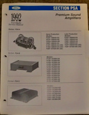 1992 Ford Audio Systems Service Manual 92 PSA/B - A420 Amplifiers