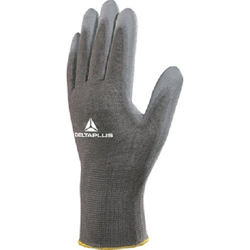 Polyamide Knitted Protective Gloves - PU Palm - VE702GR - Size 9