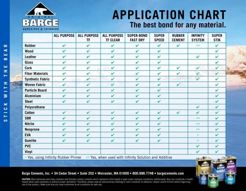 Barge All-Purpose TF Cement-2oz Industrial Strength Adhesive for Leather, Rubber