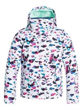 Roxy Girls Jetty Ski Jacket Steamcamo Uk 16/xl Rrp £90 Ln047 Ff 09