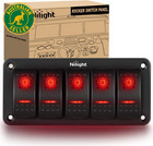 <!--F#f_0-->5 Gang Rocker Switch Panel 12V Toggle Dash 5 Pin On/Off Pre-Wired Rocker Switch <!--F/-->