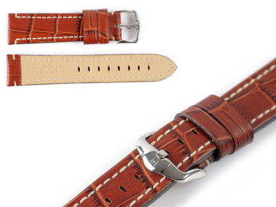 UHRENARMBAND KNIGHT HIRSCH ALLIGATOR PRAEGUNG 20 MM, 22 MM, 24 MM, 26 MM de