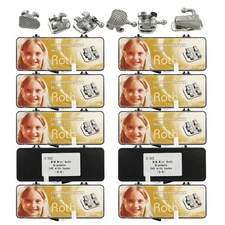 10 Kit Dental Orthodontic Metal Brackets Buccal Tubes 1st Molar Roth 022 345 6-6