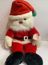 Ty Beanie Buddies Collection Plush 16 Santa Claus Holiday 2000