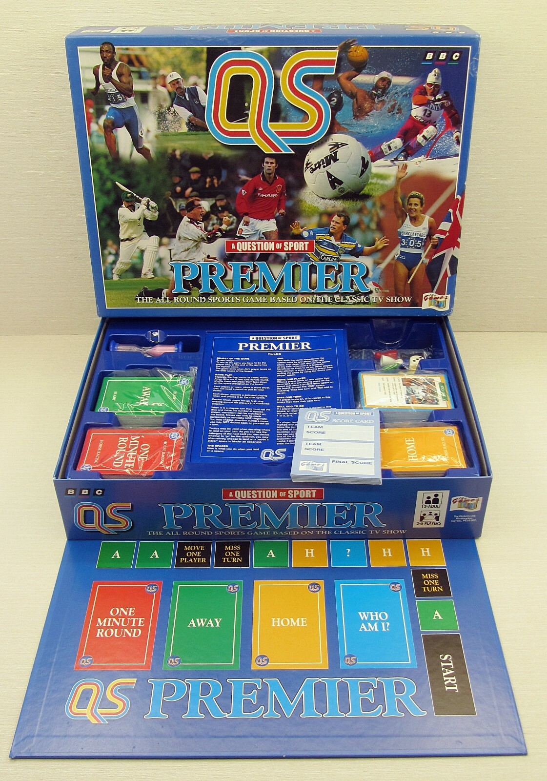 Vintage BBC A Question of Sport (1992) Premier Edition Board Game Complete