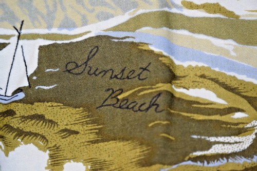 Everest Collection California Beaches Green Button Up Camp Shirt Mens XXL 54” - Picture 5 of 8