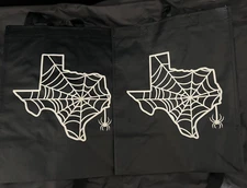 2 HEB Texas Spider Web Reusable Shopping Bag Halloween or Groceries 13X10X6 NWT