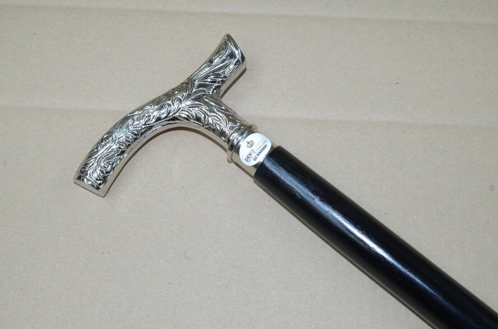 Handcrafted Walking Stick Solid Brass Handle Conv… - image 2