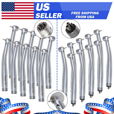1-10 NSK Style Dental LED Handpiece Fiber Optic E-generator Turbine 2/4Holes UDM