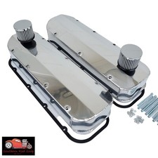 Big Block Chevy Polished Aluminum Fabricated Valve Covers Bbc 396 454 Gaskets