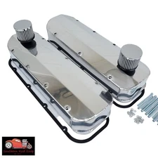 Big Block Chevy Polished Aluminum Fabricated Valve Covers BBC 396 454 Gaskets