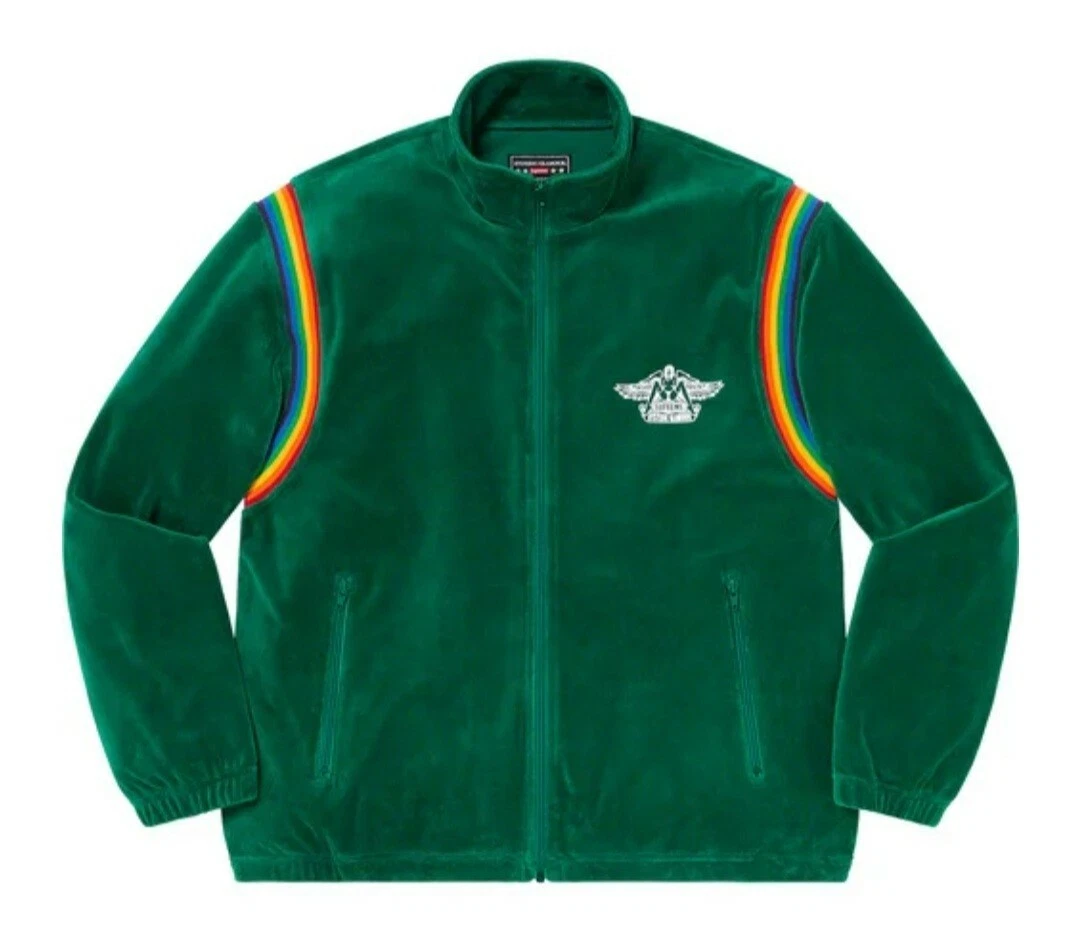 supreme hysteric glamour velour track jacket