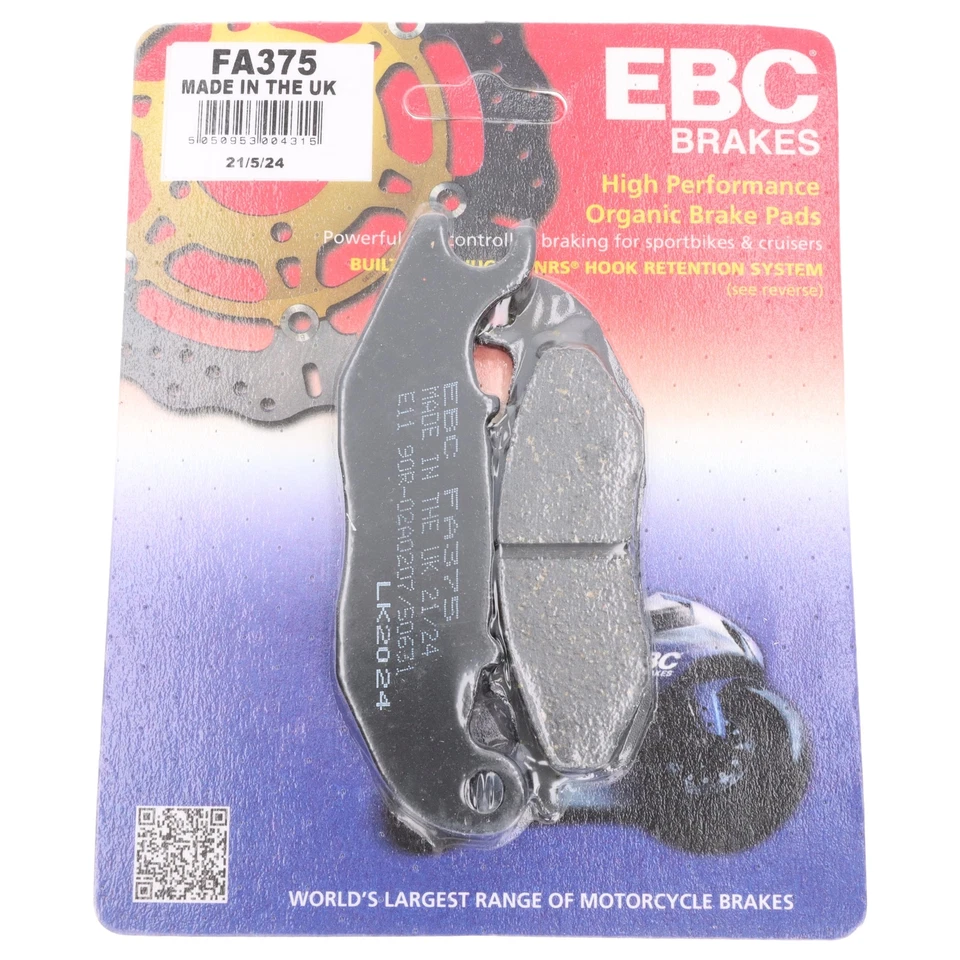 EBC Bremsbeläge FA375 für Honda CBR MSX 125 Rieju RS-2 NKD 125 50 AJS CR3 125 - Bild 3 von 4