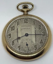 LANGENDORF POCKET WATCH 15 Jewels 2 Adjustments Swiss Needs a Service