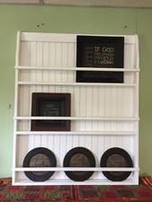Wall Bookshelf or Plate Rack Hanging Shelf, Wall Charging Station 