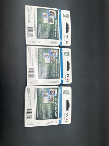 Genuine HP 95 Tri-Color Ink Cartridges NEW/Expired (CD886FN) - Picture 2 of 5