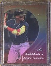 2023 Leaf Limited Edition Autism Foundation #14 Ronald Acuna Jr. 415/1000