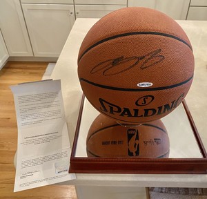 lebron james autographed basketball
