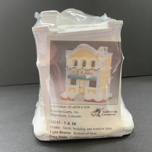 California Creations Ready to Paint 10215 5 & 10 Christmas Village - Picture 4 of 5