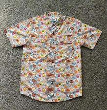 Magellan Whataburger Shirt Mens Small Orange Fishing Vented Outdoor AOP