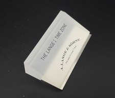 ORIGINAL LANGE & SOHNE "THE LANGE 1 TIME ZONE" DEALER'S PLAQUE DISPLAY