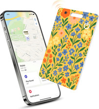 Wallet Tracker Card (Ios Only), Rechargeable Bluetooth Smart Tracking for Apple 