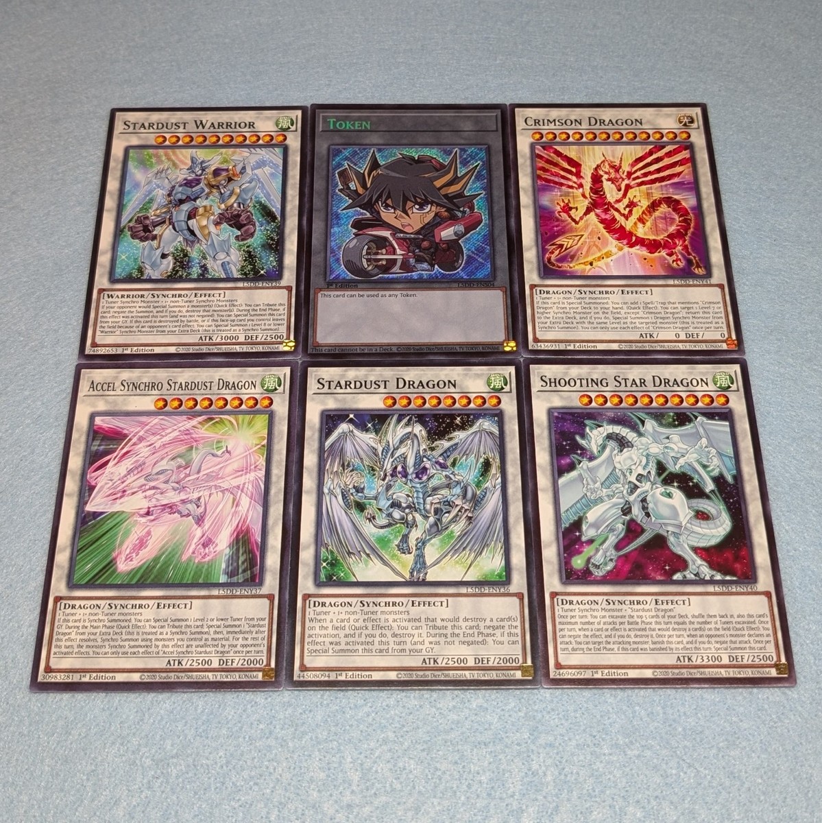 Yugioh 5D's Yusei Fudo 44 Card Deck Stardust Dragon Scrap Synchro NM + Bonus Yugioh 5D's Yusei Fudo 44 Card Deck Stardust Dragon Scrap Synchro NM + Bonus