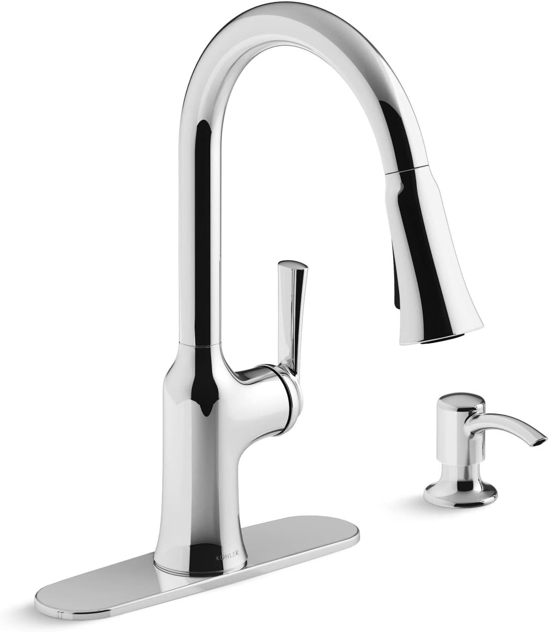 Polished Chrome Brynn Pull Down Kitchen Faucet with Magnetic Docking