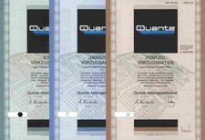3 x QUANTE AG 1990 Wuppertal Elberfeld 3M Hamnburg 3550 DM Schaltkreise Vorzüge