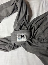 Baby K  tan Breeze Baby Carrier Wrap Mesh Soft Cotton Charcoal Gray Size XSmall