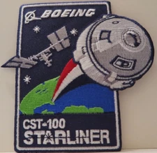 CST-100 STARLINER MISSION PATCH BOEING Crew Space Transportation