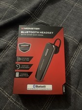 Monster Bluetooth Headset With Over Ear Hook